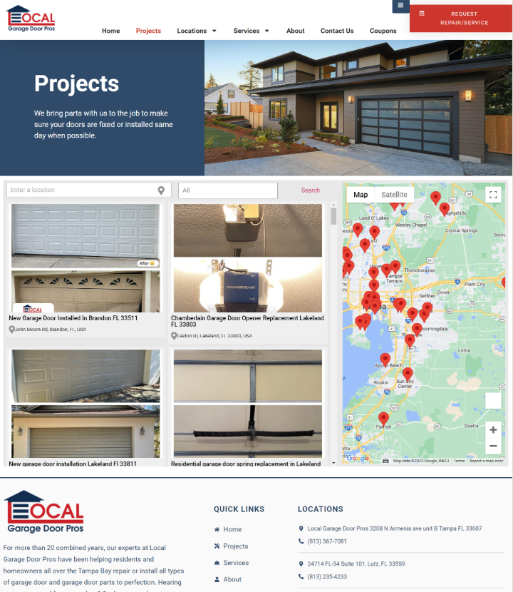 Project Case Study Pages